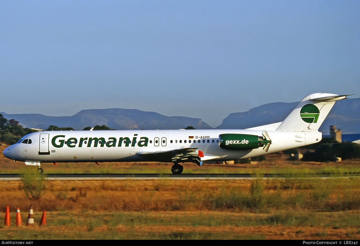Aircraft Photo of D-AGPP | Fokker 100 (F28-0100) | Germania | AirHistory.net #286792