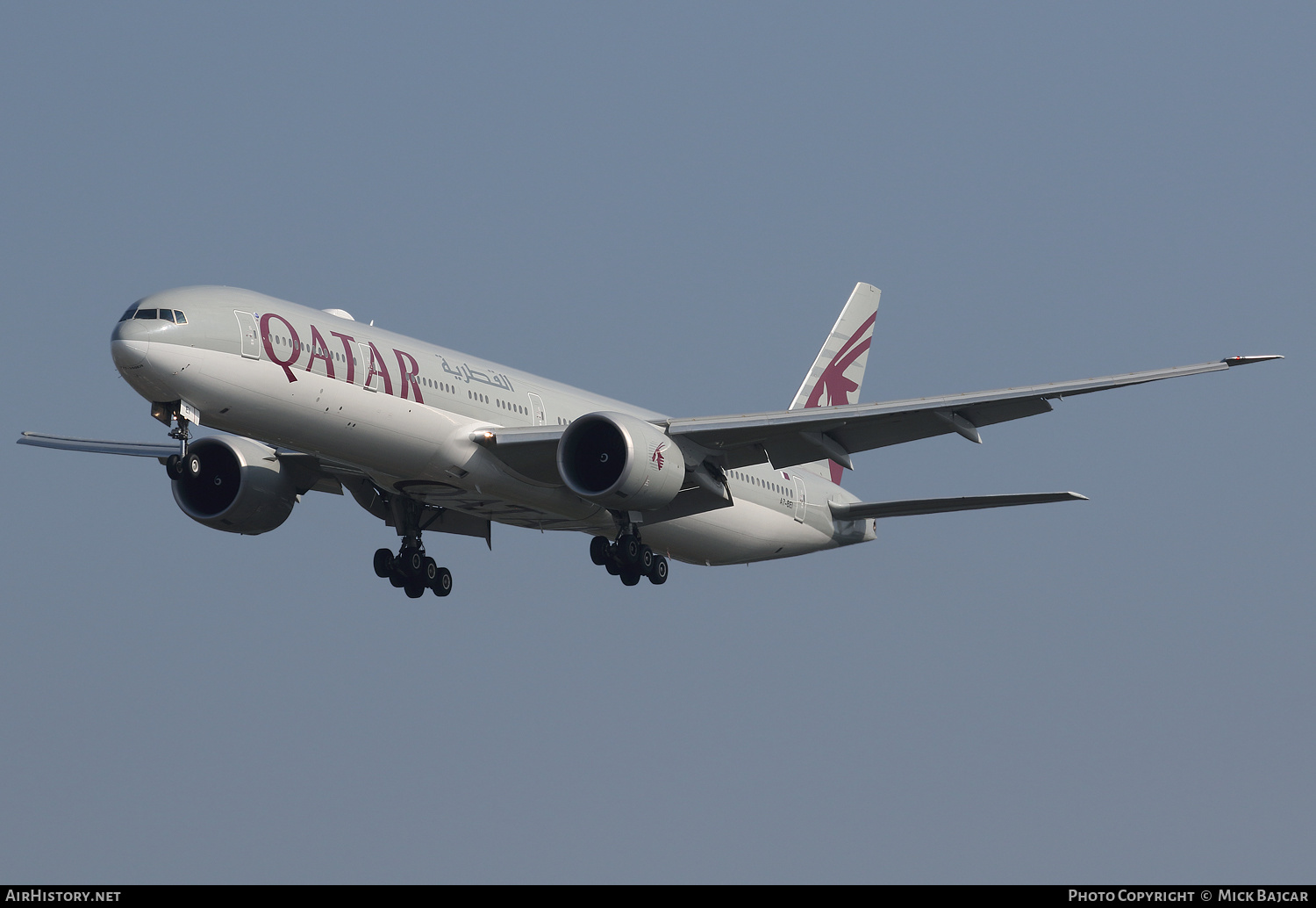 Aircraft Photo of A7-BEI | Boeing 777-3DZ/ER | Qatar Airways | AirHistory.net #286852