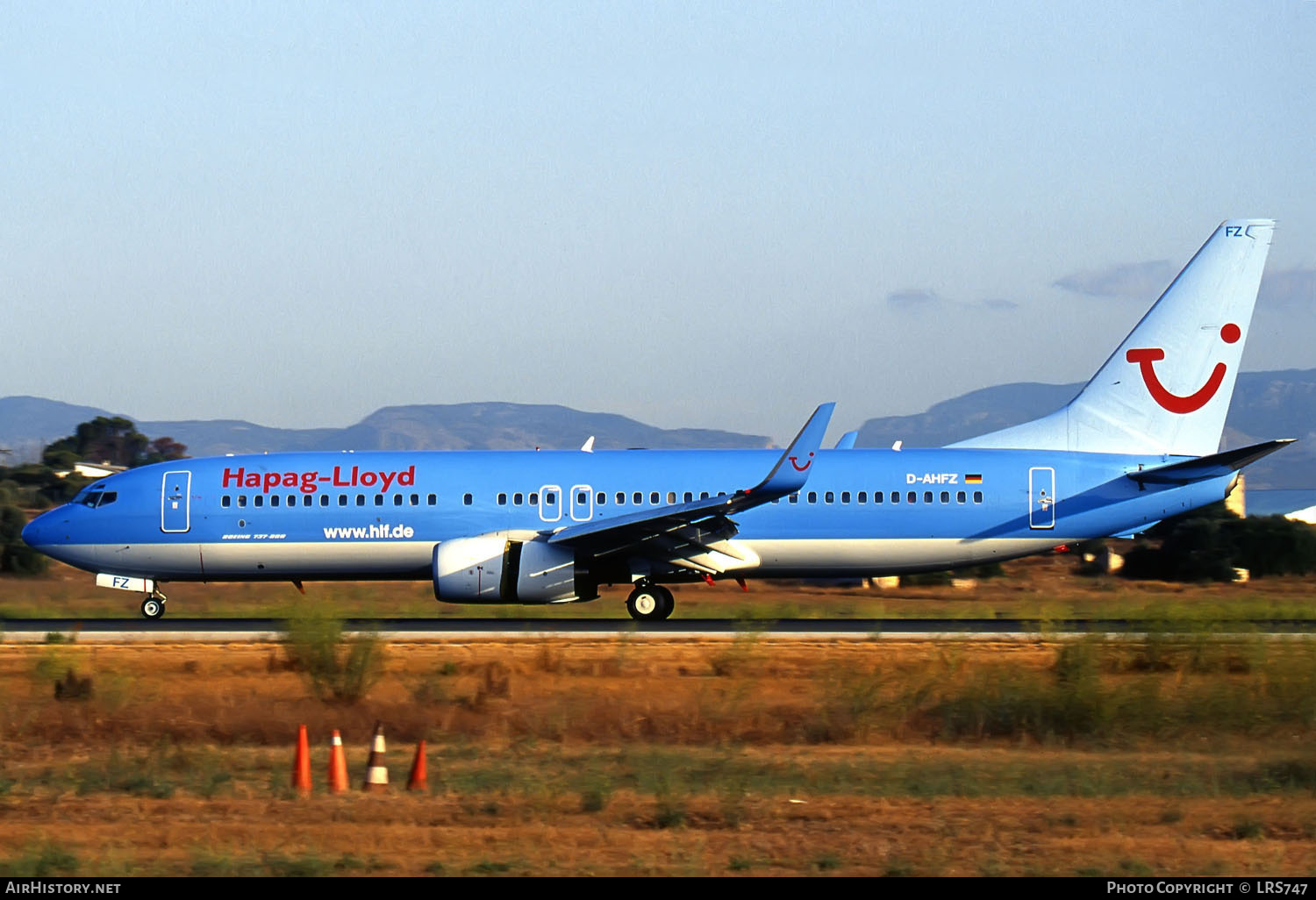 Aircraft Photo of D-AHFZ | Boeing 737-8K5 | Hapag-Lloyd | AirHistory.net #286856