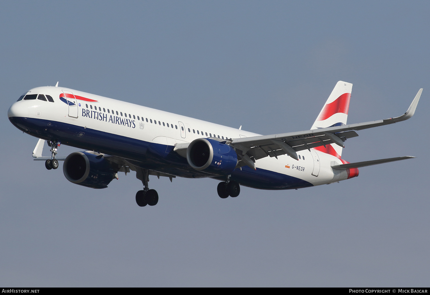 Aircraft Photo of G-NEOR | Airbus A321-251NX | British Airways | AirHistory.net #286902