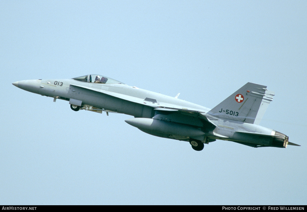 Aircraft Photo of J-5013 | McDonnell Douglas F/A-18C Hornet | Switzerland - Air Force | AirHistory.net #286904