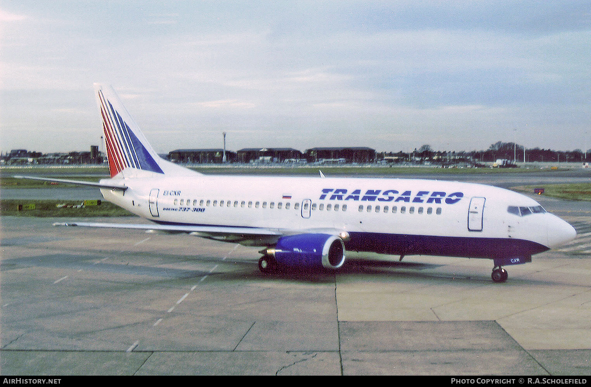 Aircraft Photo of EI-CXR | Boeing 737-329 | Transaero Airlines | AirHistory.net #286926