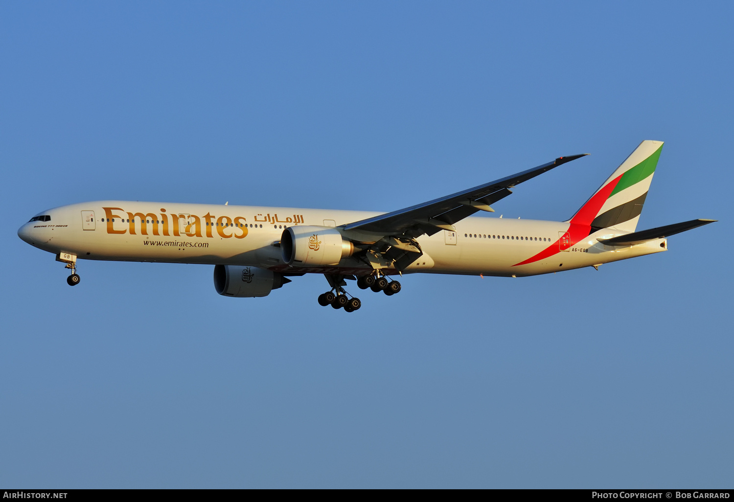 Aircraft Photo of A6-EGB | Boeing 777-31H/ER | Emirates | AirHistory.net #287082