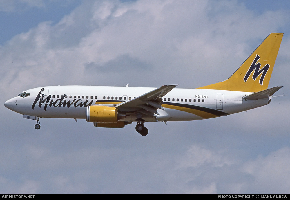 Aircraft Photo of N312ML | Boeing 737-76N | Midway Airlines | AirHistory.net #287094