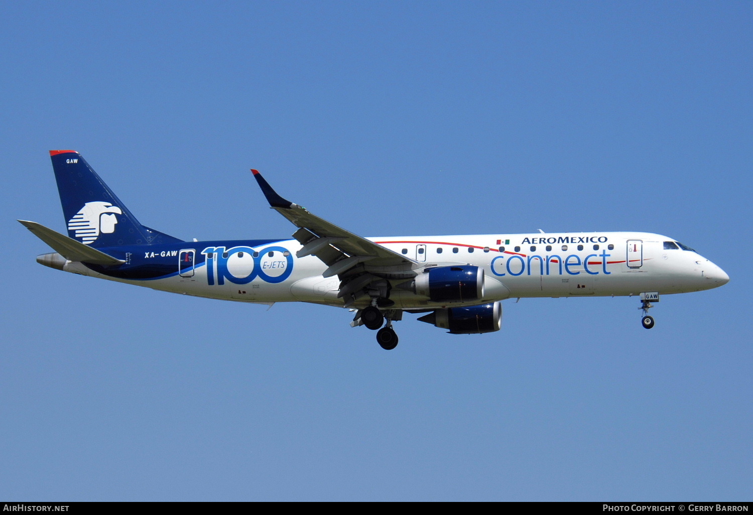 Aircraft Photo of XA-GAW | Embraer 190LR (ERJ-190-100LR) | AeroMéxico Connect | AirHistory.net #287112