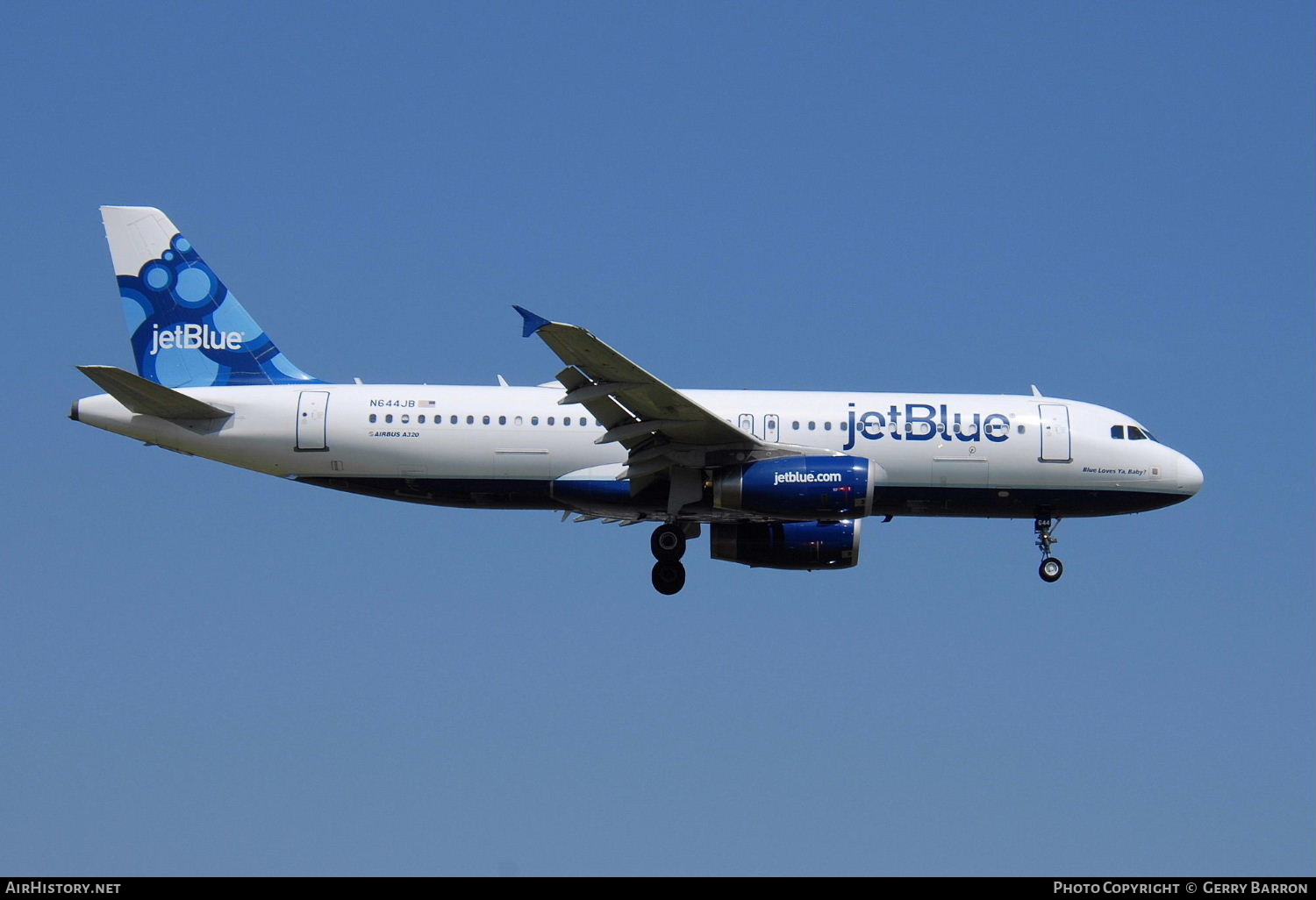 Aircraft Photo of N644JB | Airbus A320-232 | JetBlue Airways | AirHistory.net #287131