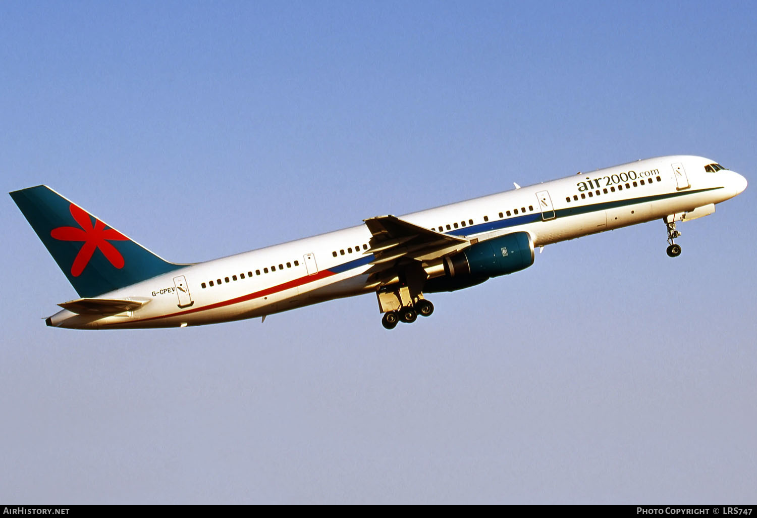Aircraft Photo of G-CPEV | Boeing 757-236 | Air 2000 | AirHistory.net #287152