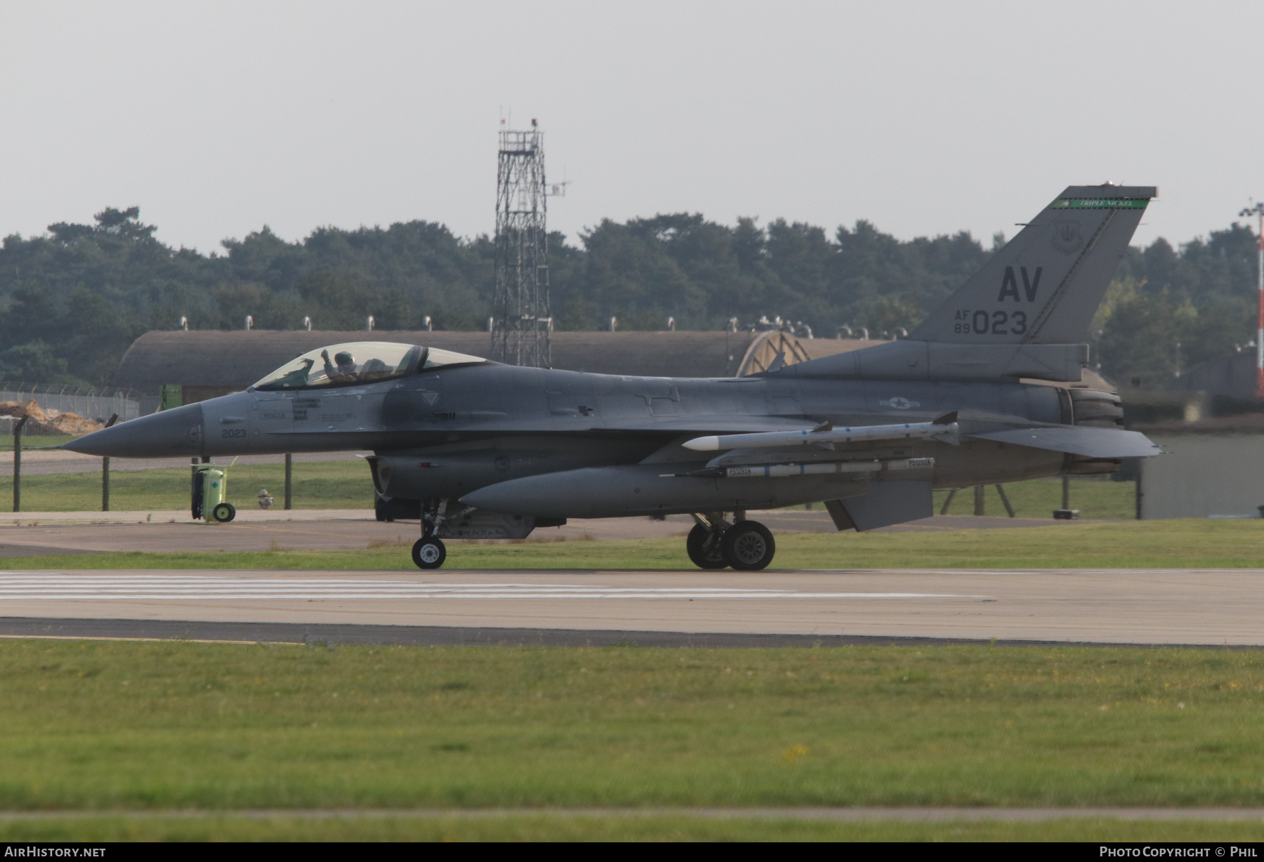 Aircraft Photo of 89-2023 / AF89-023 | General Dynamics F-16CM Fighting Falcon | USA - Air Force | AirHistory.net #287153