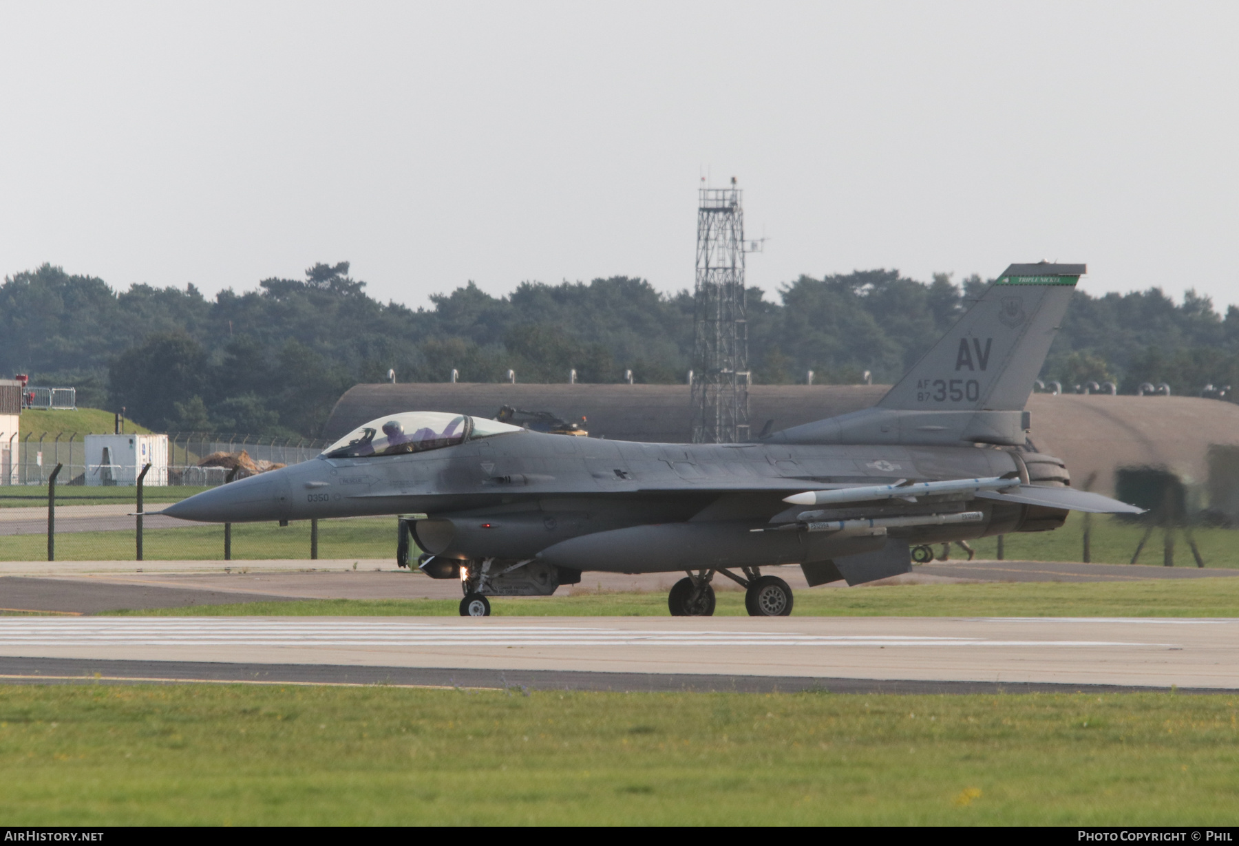 Aircraft Photo of 87-0350 / AF87-350 | General Dynamics F-16CM Fighting Falcon | USA - Air Force | AirHistory.net #287178