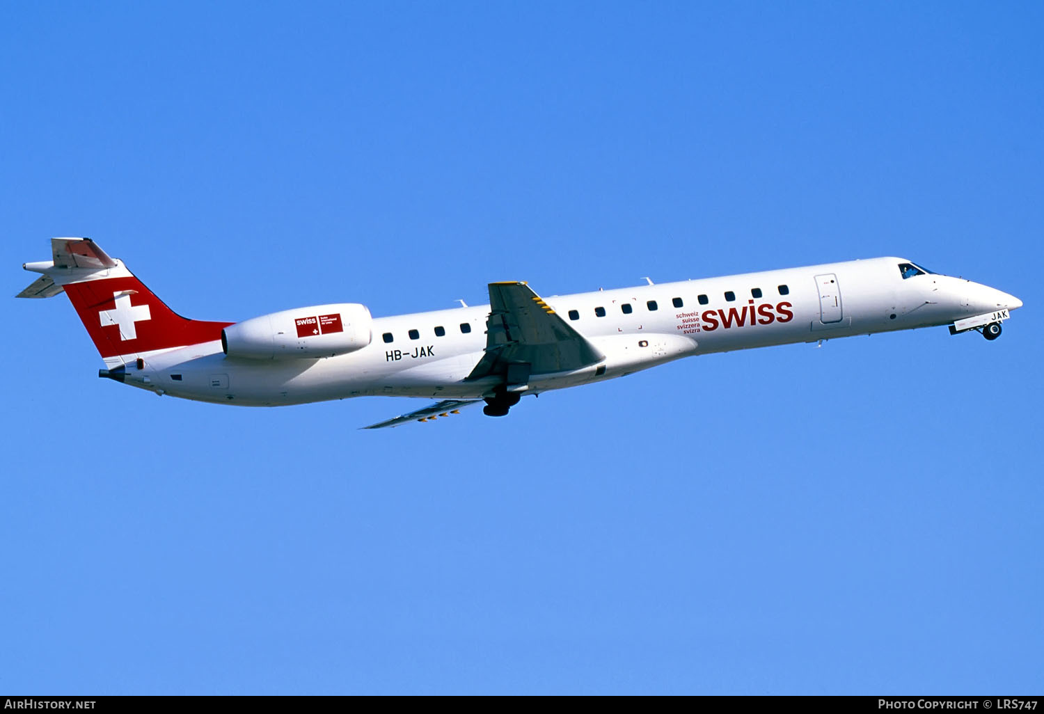 Aircraft Photo of HB-JAK | Embraer ERJ-145LU (EMB-145LU) | Swiss International Air Lines | AirHistory.net #287181