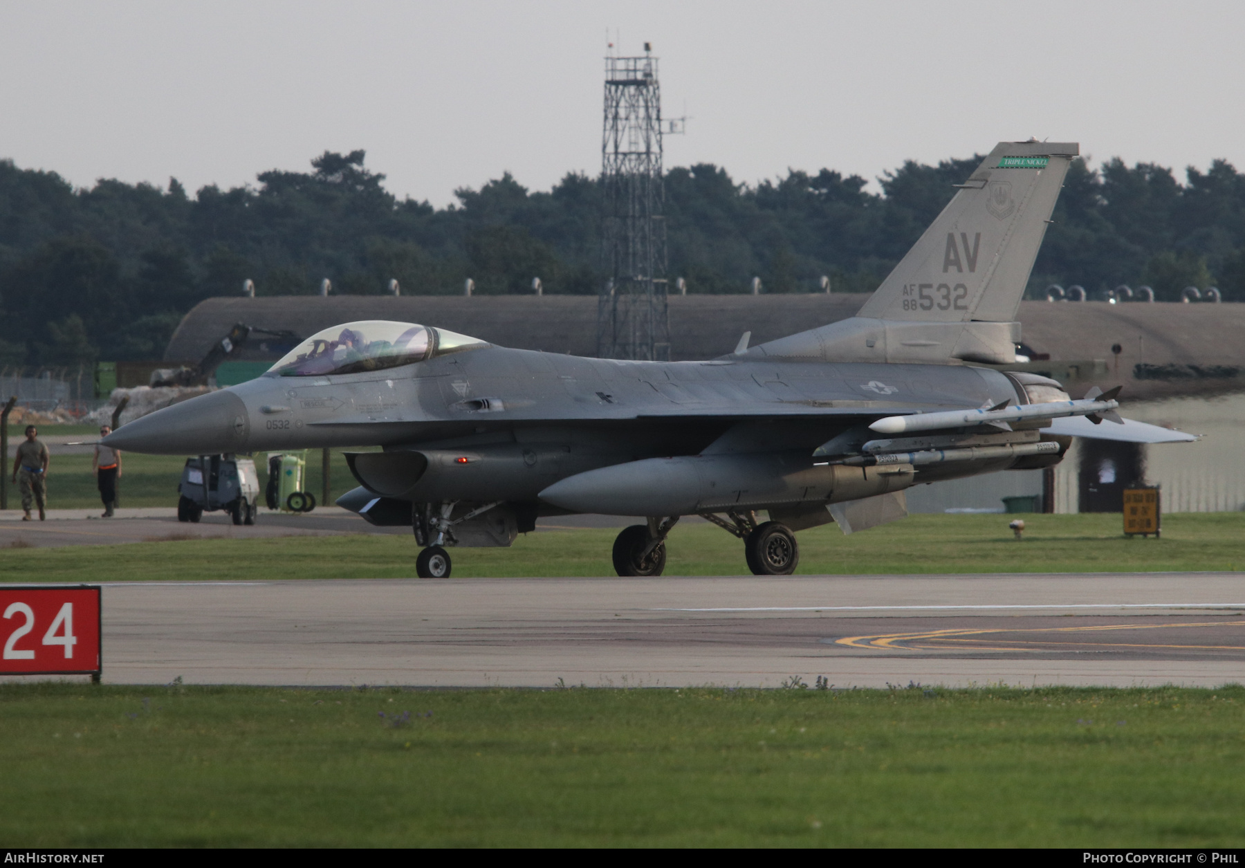 Aircraft Photo of 88-0532 / AF88-532 | General Dynamics F-16CM Fighting Falcon | USA - Air Force | AirHistory.net #287309