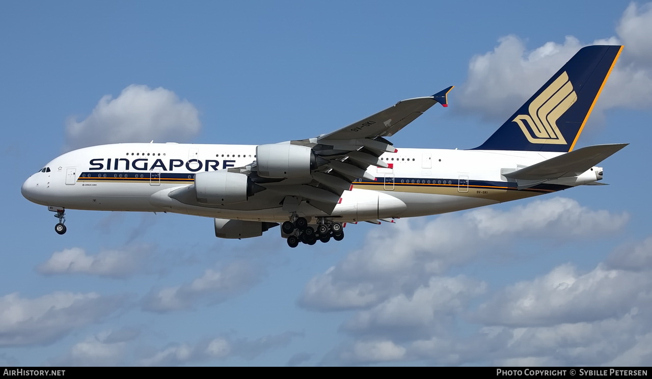 Aircraft Photo of 9V-SKI | Airbus A380-841 | Singapore Airlines | AirHistory.net #287359