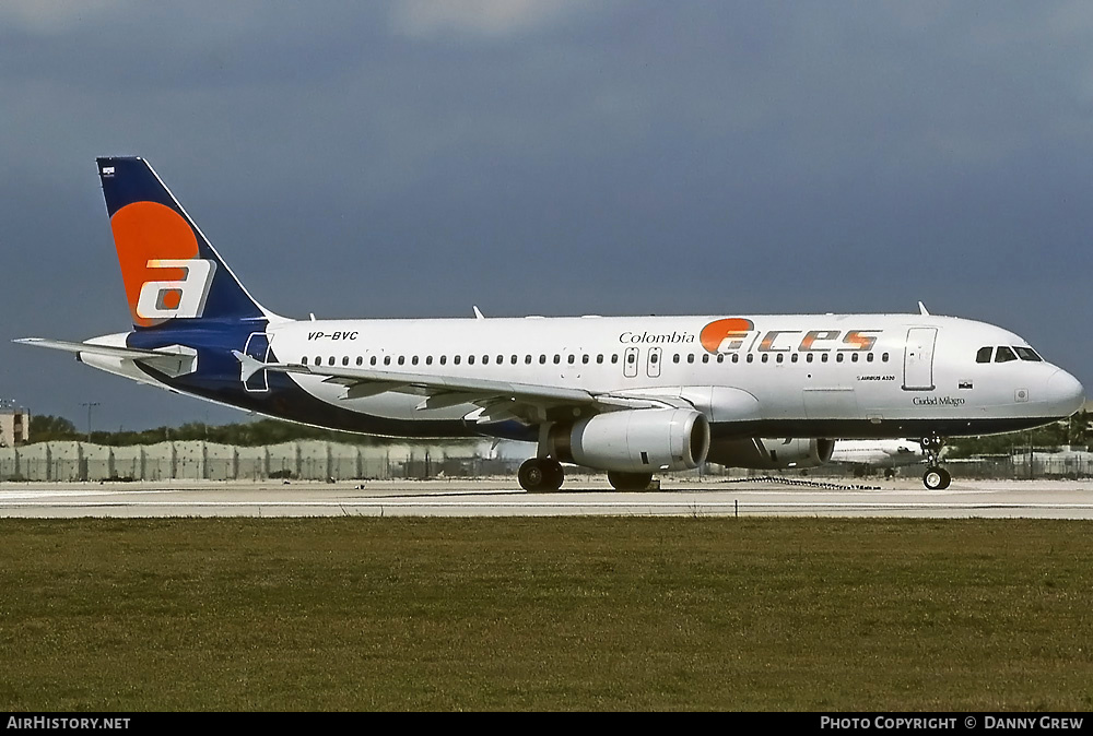 Aircraft Photo of VP-BVC | Airbus A320-233 | ACES - Aerolíneas Centrales de Colombia | AirHistory.net #287363