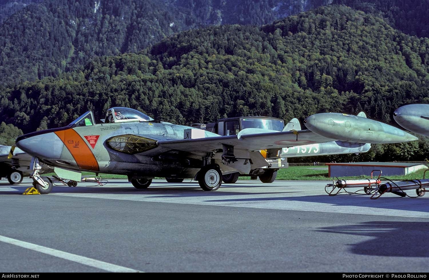 Aircraft Photo of J-1573 | De Havilland D.H. 112 Venom FB50 | Switzerland - Air Force | AirHistory.net #287381
