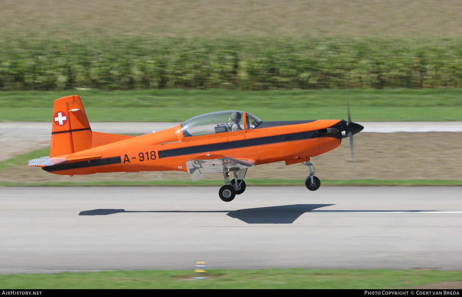 Aircraft Photo of A-918 | Pilatus PC-7 | Switzerland - Air Force | AirHistory.net #287392