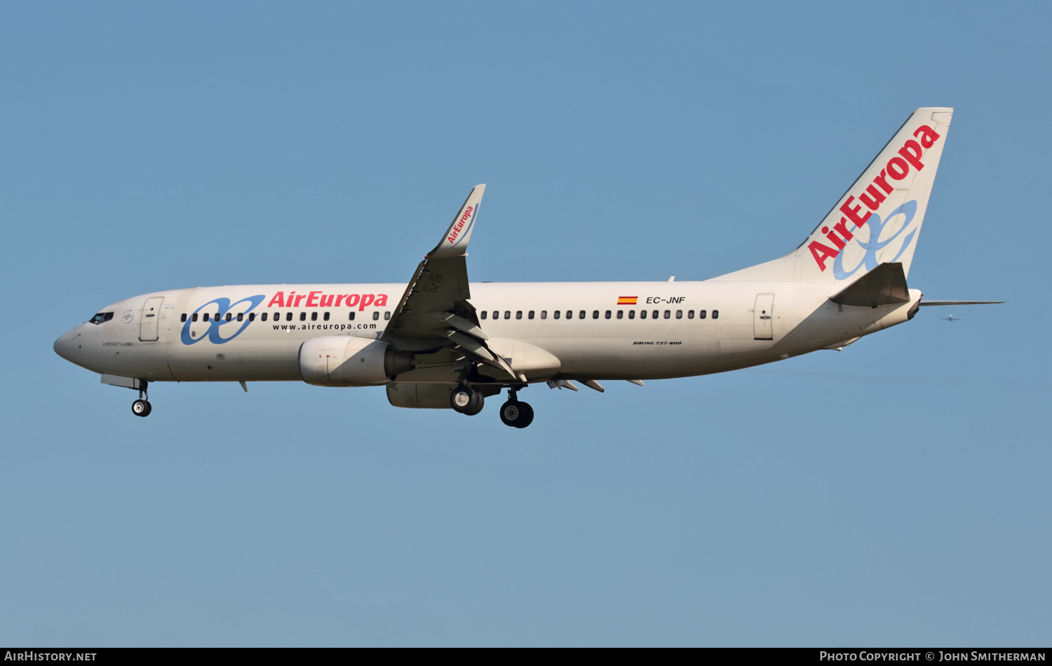 Aircraft Photo of EC-JNF | Boeing 737-85P | Air Europa | AirHistory.net #287496