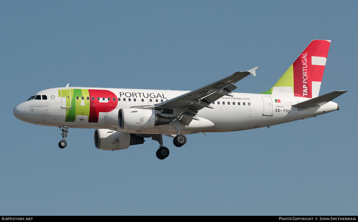 Aircraft Photo of CS-TTD | Airbus A319-111 | TAP Air Portugal | AirHistory.net #287510