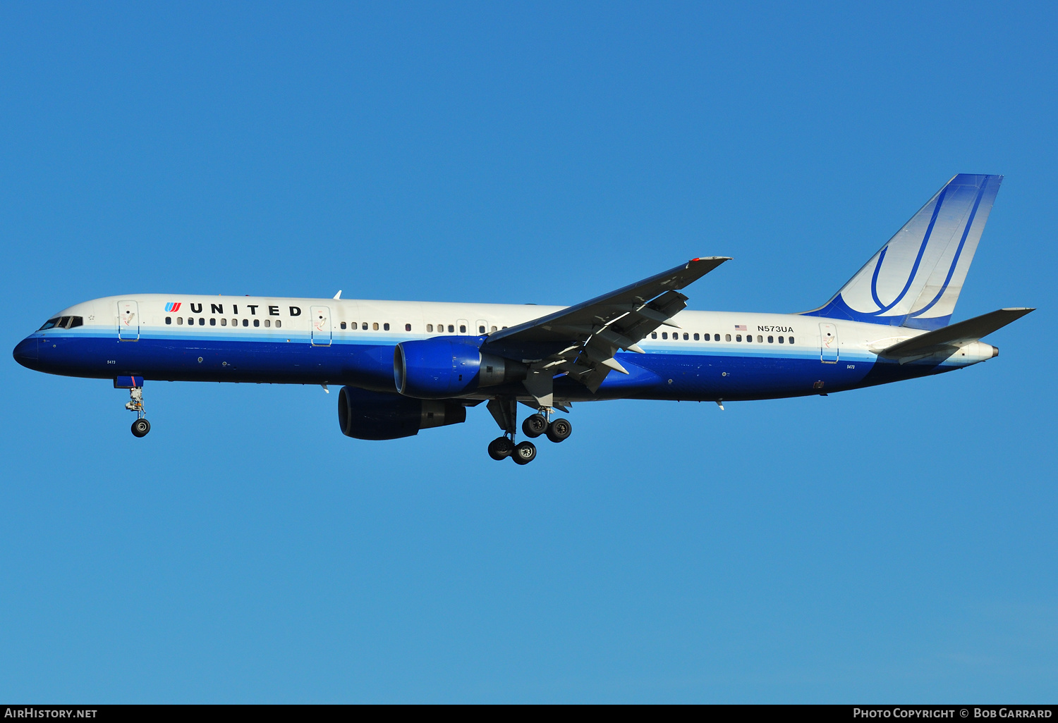 Aircraft Photo of N573UA | Boeing 757-222 | United Airlines | AirHistory.net #287542