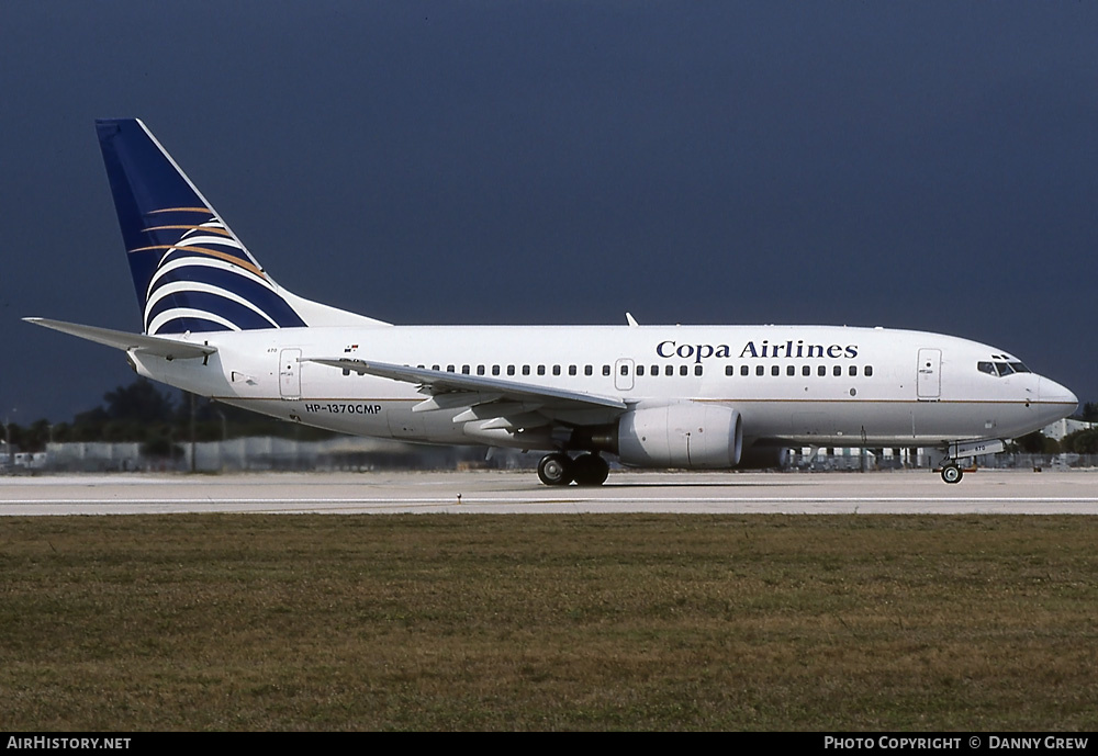 Aircraft Photo of HP-1370CMP | Boeing 737-71Q | Copa Airlines | AirHistory.net #287543