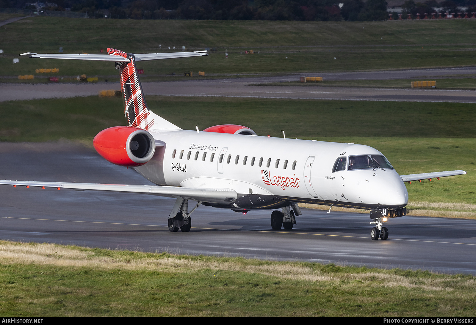 Aircraft Photo of G-SAJJ | Embraer ERJ-145EP (EMB-145EP) | Loganair | AirHistory.net #287728