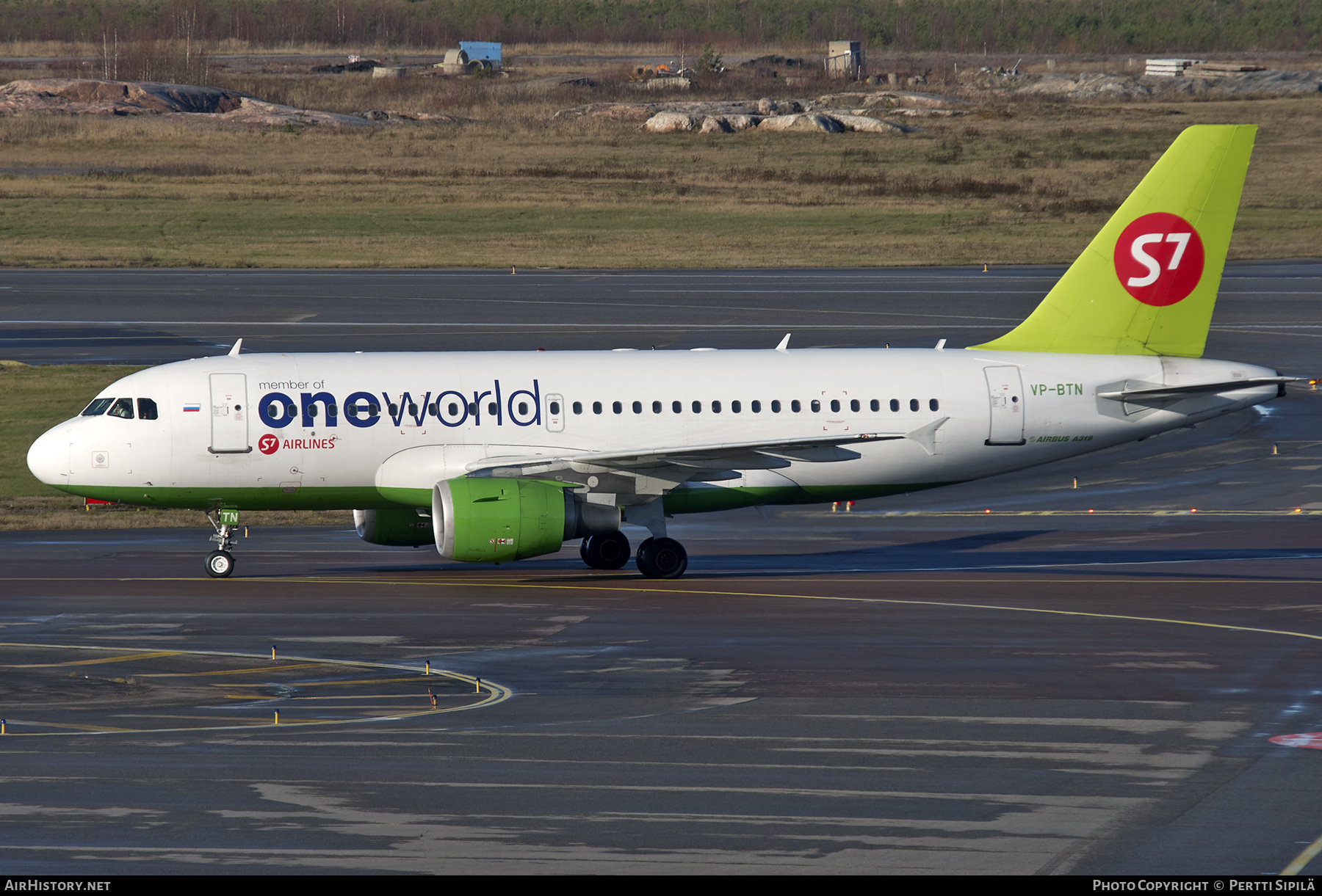 Aircraft Photo of VP-BTN | Airbus A319-114 | S7 Airlines | AirHistory.net #287734