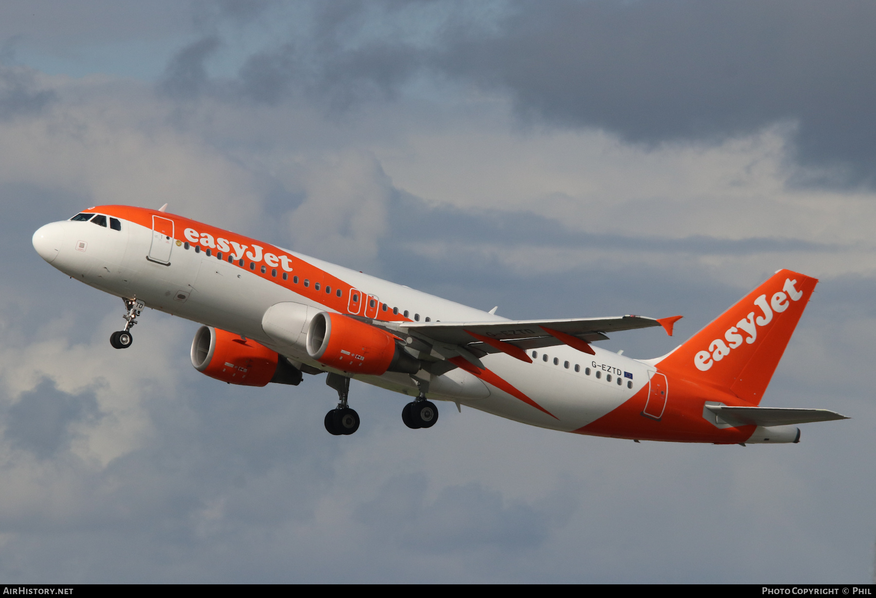 Aircraft Photo of G-EZTD | Airbus A320-214 | EasyJet | AirHistory.net #287756