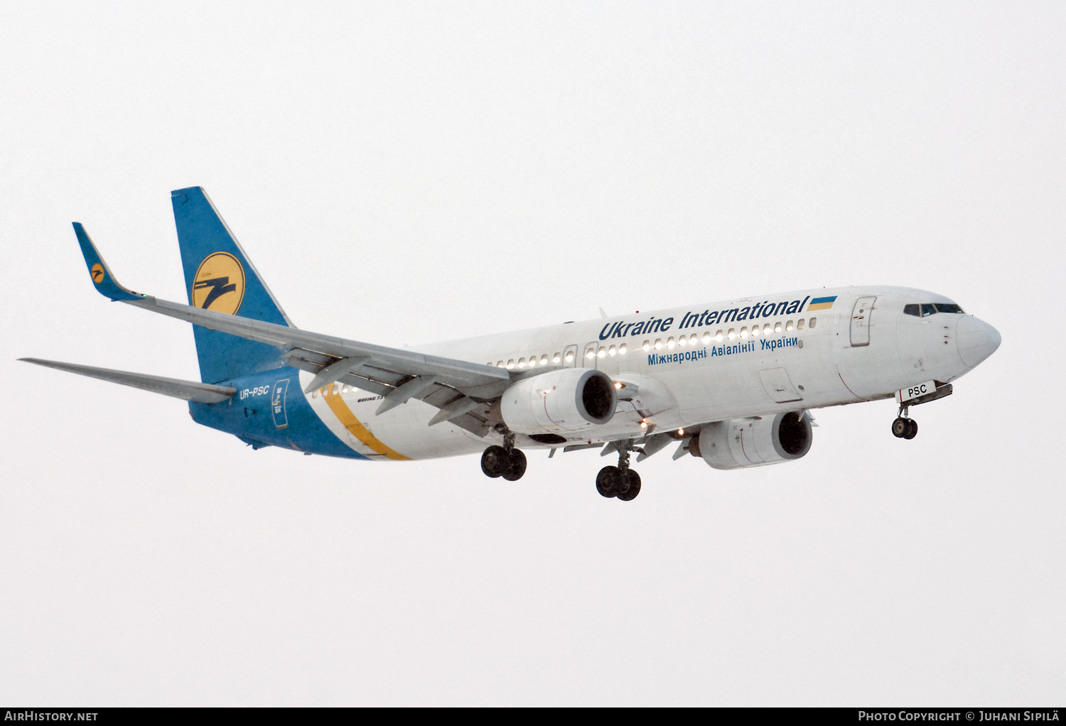 Aircraft Photo of UR-PSC | Boeing 737-8HX | Ukraine International Airlines | AirHistory.net #287791