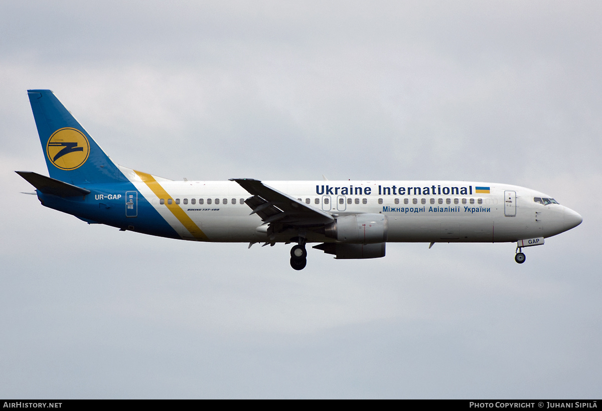 Aircraft Photo of UR-GAP | Boeing 737-4Z9 | Ukraine International Airlines | AirHistory.net #287803