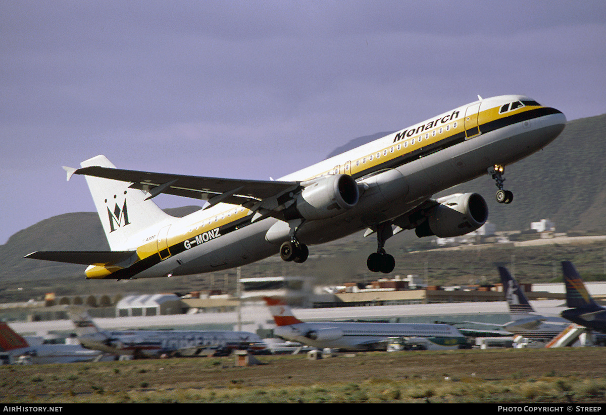 Aircraft Photo of G-MONZ | Airbus A320-212 | Monarch Airlines | AirHistory.net #287838