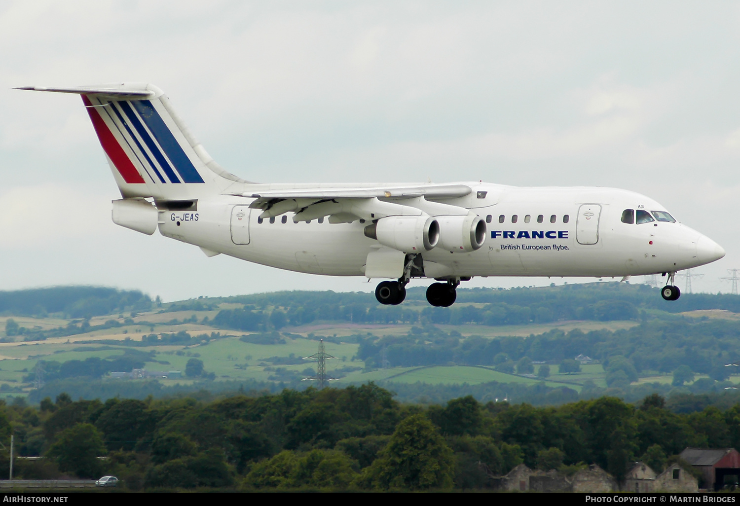 Aircraft Photo of G-JEAS | British Aerospace BAe-146-200 | Air France | AirHistory.net #287840