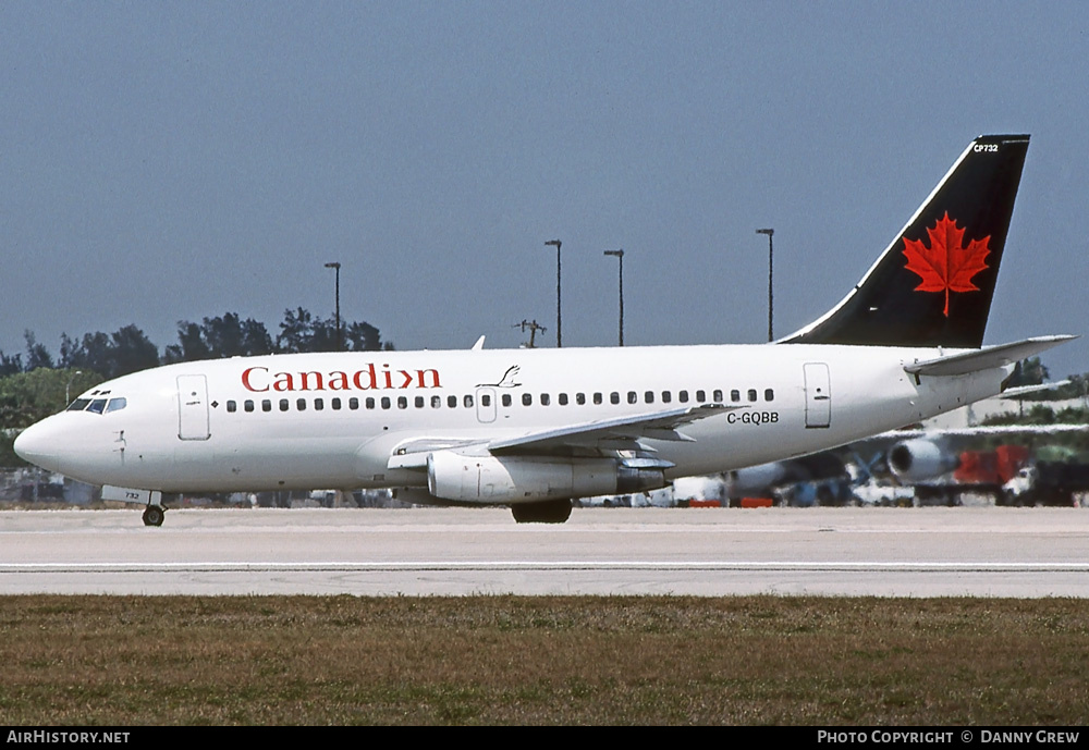 Aircraft Photo of C-GQBB | Boeing 737-296/Adv | Canadian Airlines | AirHistory.net #287961