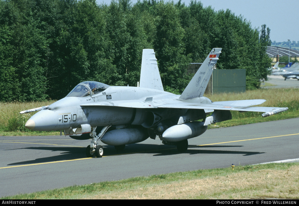 Aircraft Photo of C15-23 | McDonnell Douglas EF-18A Hornet | Spain - Air Force | AirHistory.net #288013