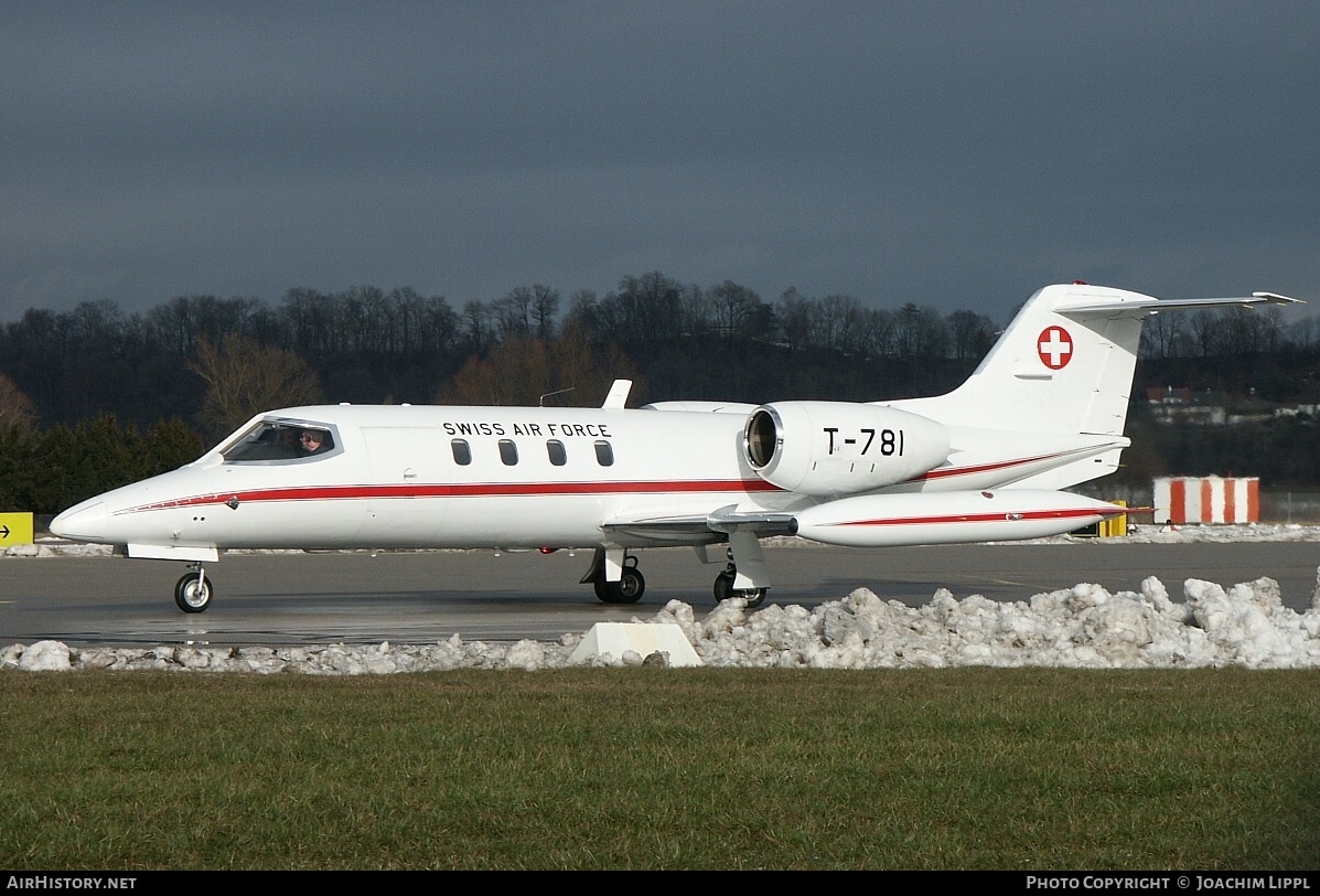 Aircraft Photo of T-781 | Gates Learjet 35A | Switzerland - Air Force | AirHistory.net #288072