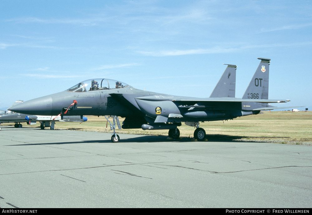 Aircraft Photo of 92-0366 / AF92-366 | Boeing F-15E Strike Eagle | USA - Air Force | AirHistory.net #288078