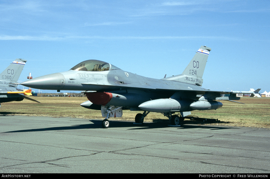 Aircraft Photo of 87-0241 / AF87-241 | Lockheed Martin F-16C Fighting Falcon | USA - Air Force | AirHistory.net #288079
