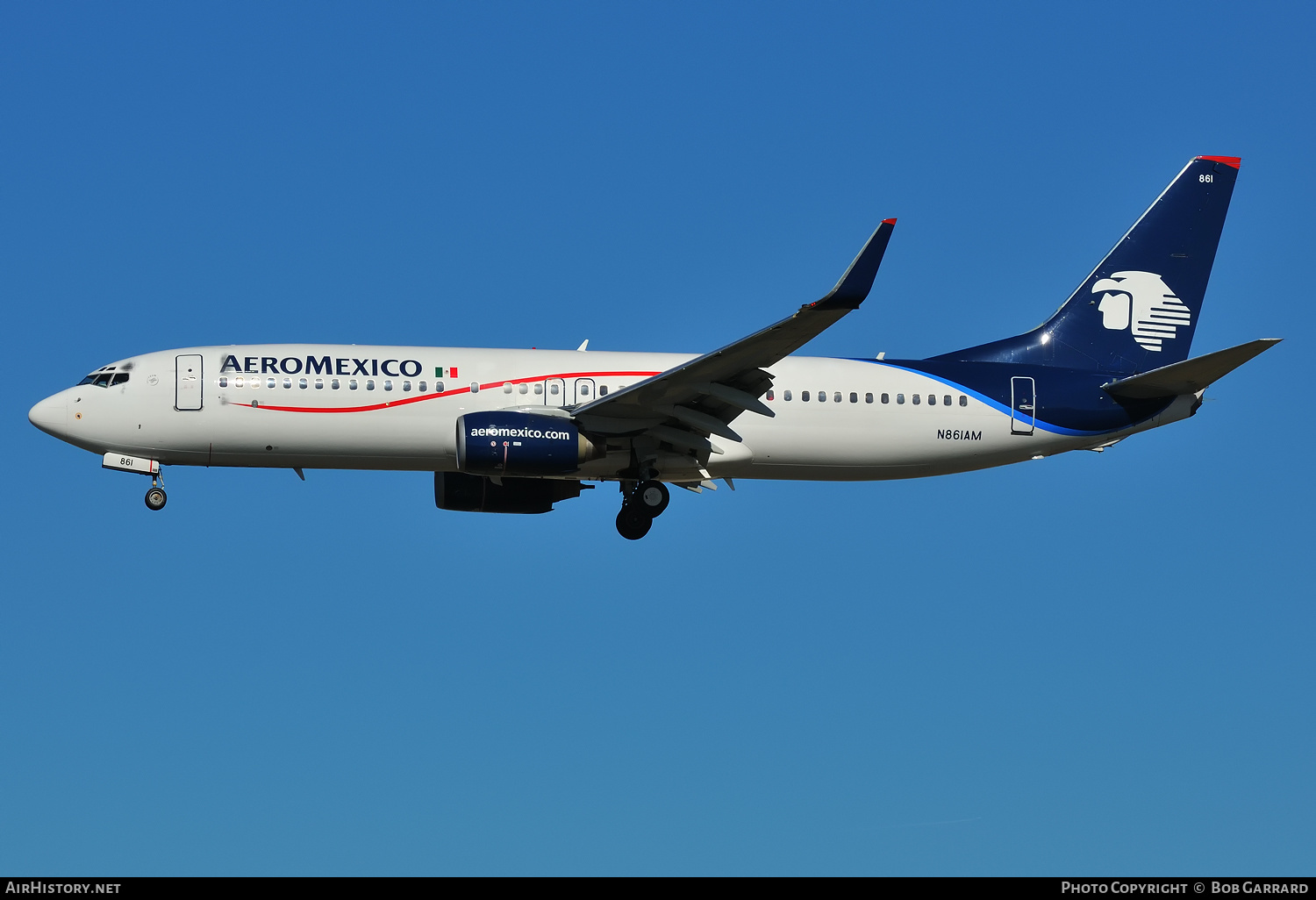 Aircraft Photo of N861AM | Boeing 737-83N | AeroMéxico | AirHistory.net #288087