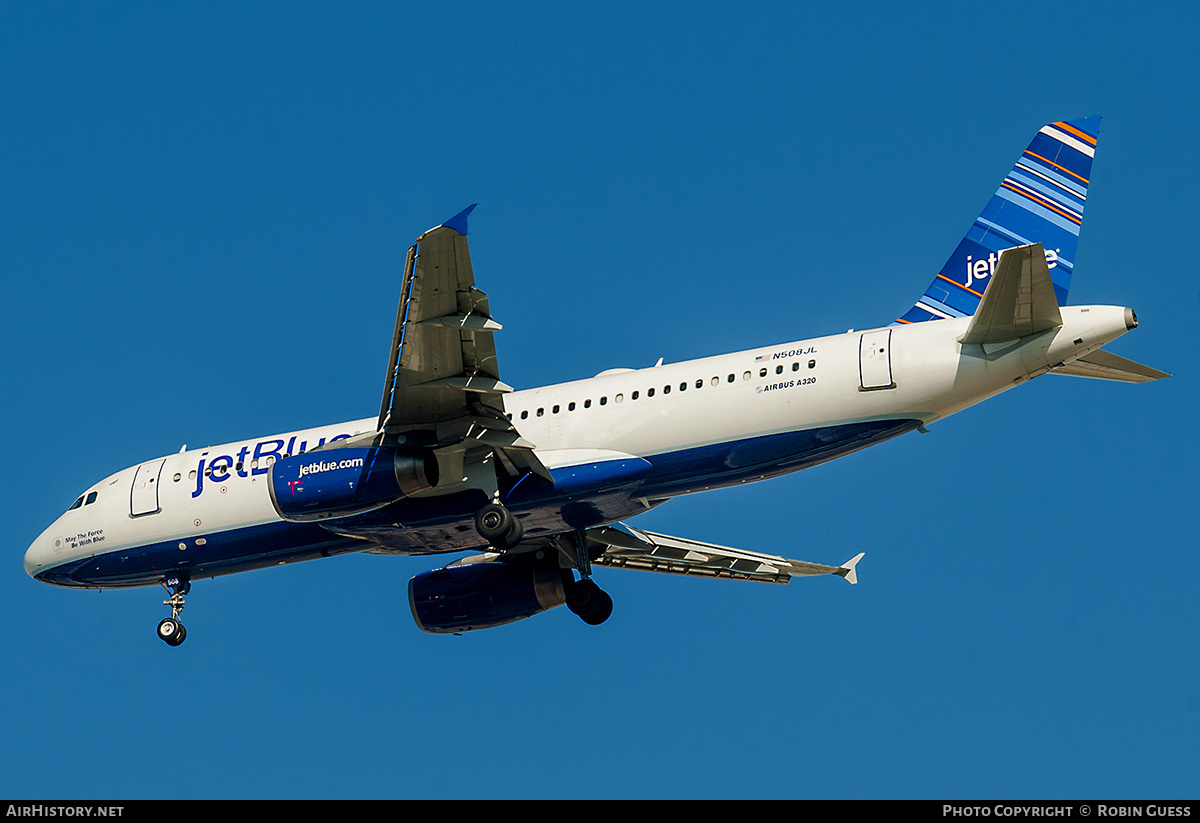 Aircraft Photo of N508JL | Airbus A320-232 | JetBlue Airways | AirHistory.net #288150