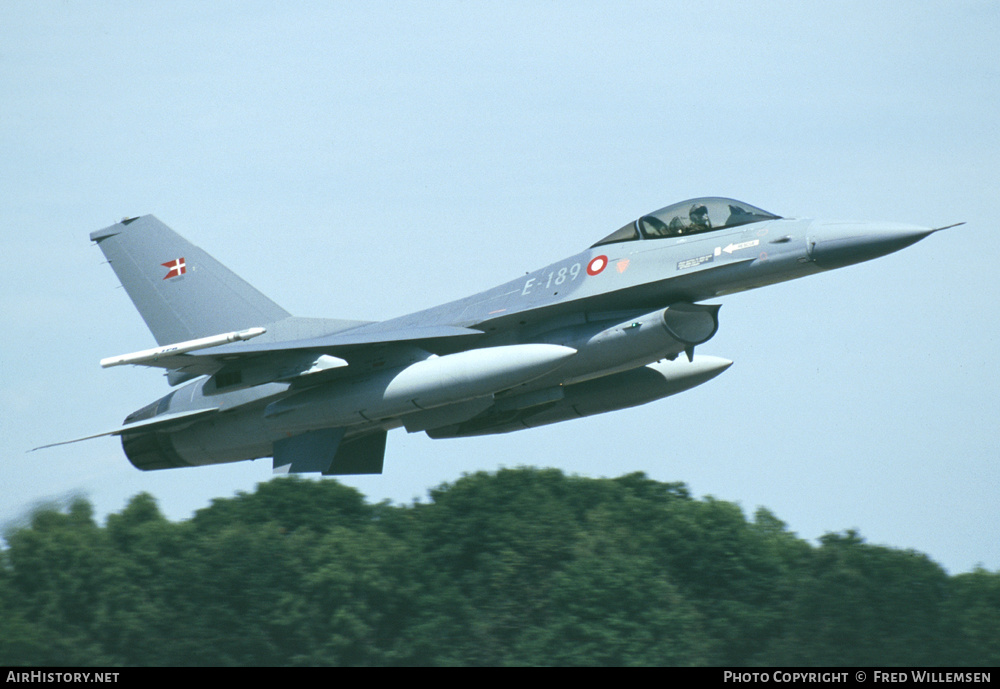 Aircraft Photo of E-189 | General Dynamics F-16AM Fighting Falcon | Denmark - Air Force | AirHistory.net #288230