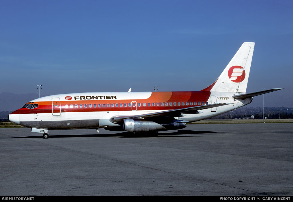 Aircraft Photo of N7386F | Boeing 737-214 | Frontier Airlines | AirHistory.net #288232