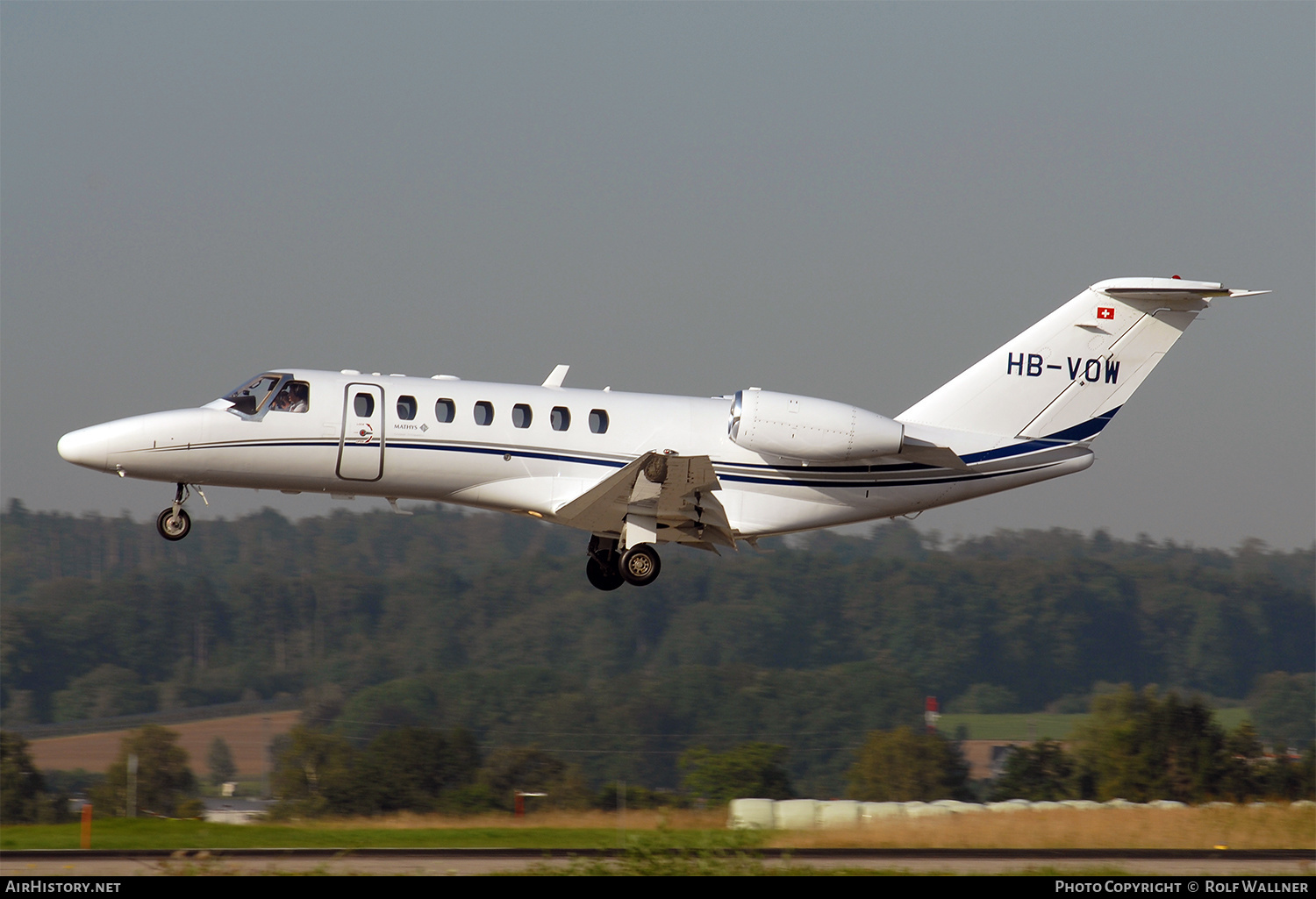 Aircraft Photo of HB-VOW | Cessna 525B CitationJet CJ3 | Mathys Aviation | AirHistory.net #288292