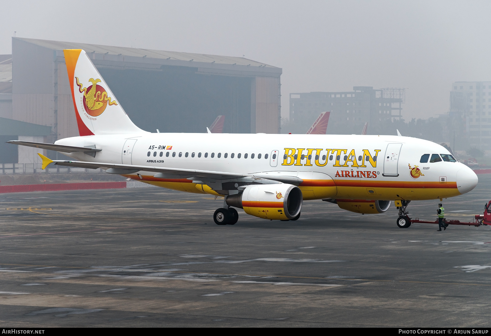 Aircraft Photo of A5-RIM | Airbus A319-115 | Bhutan Airlines | AirHistory.net #288358