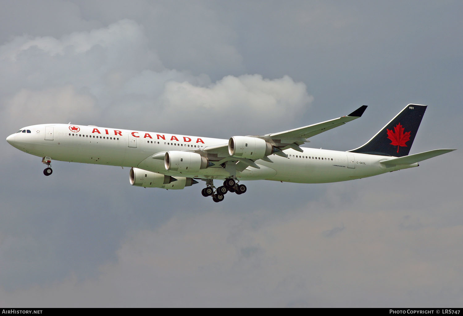 Aircraft Photo of C-GKOL | Airbus A340-541 | Air Canada | AirHistory.net #288360