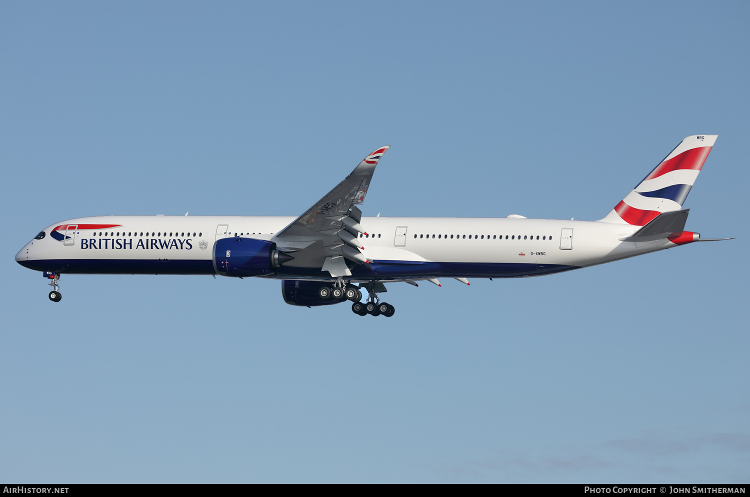 Aircraft Photo of G-XWBG | Airbus A350-1041 | British Airways | AirHistory.net #288490