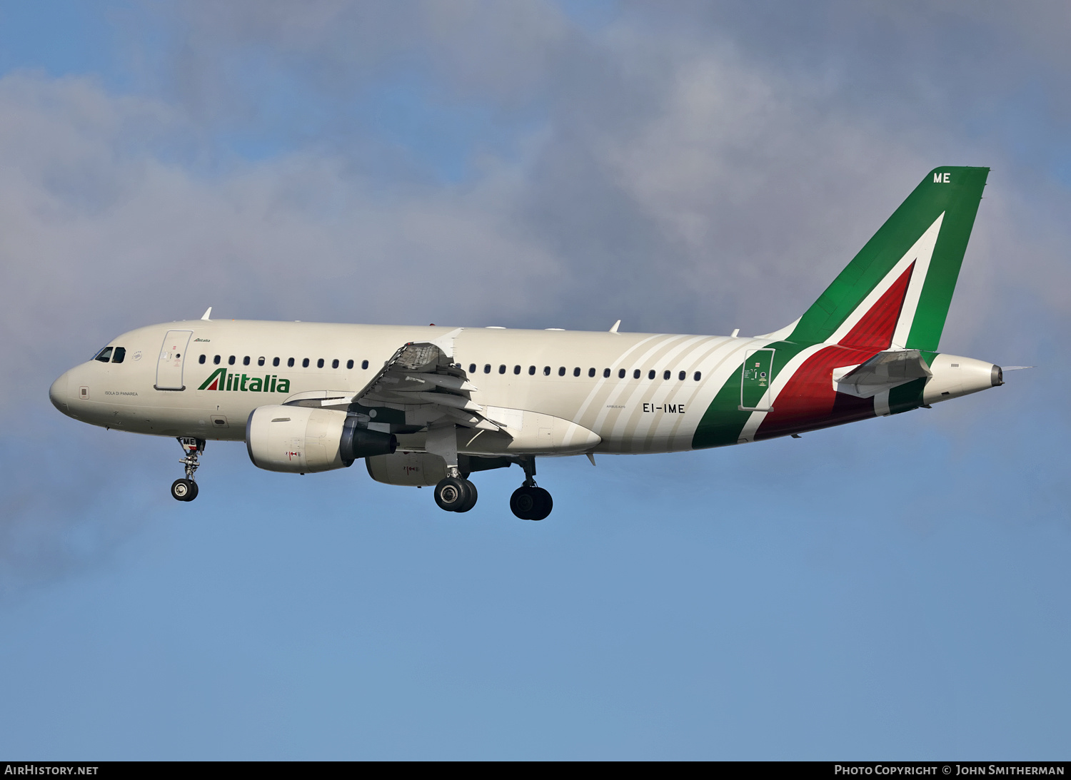 Aircraft Photo of EI-IME | Airbus A319-112 | Alitalia | AirHistory.net #288495
