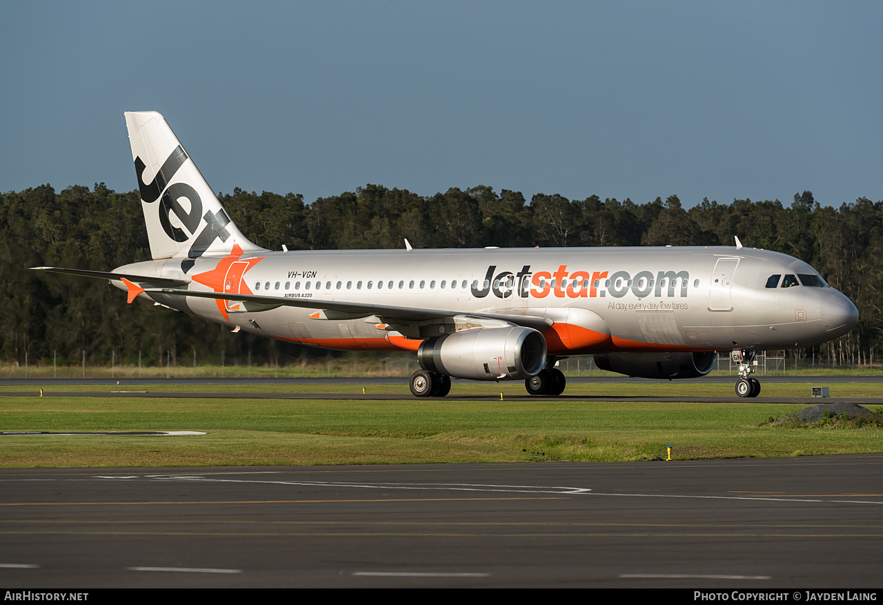 Aircraft Photo of VH-VGN | Airbus A320-232 | Jetstar Airways | AirHistory.net #288513