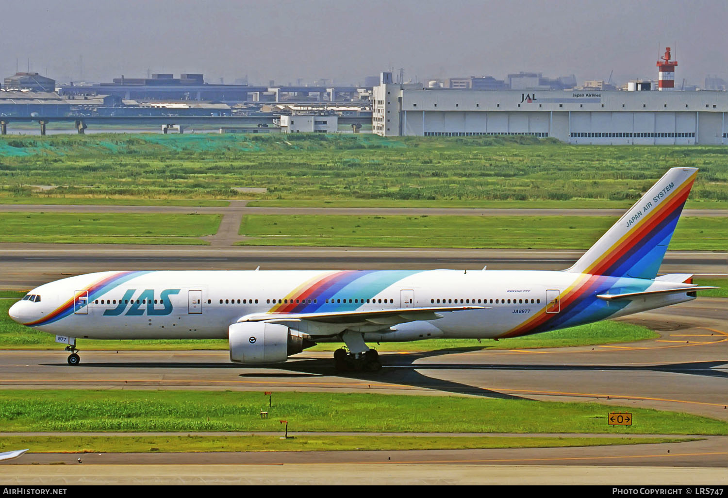 Aircraft Photo of JA8977 | Boeing 777-289 | Japan Air System - JAS | AirHistory.net #288604