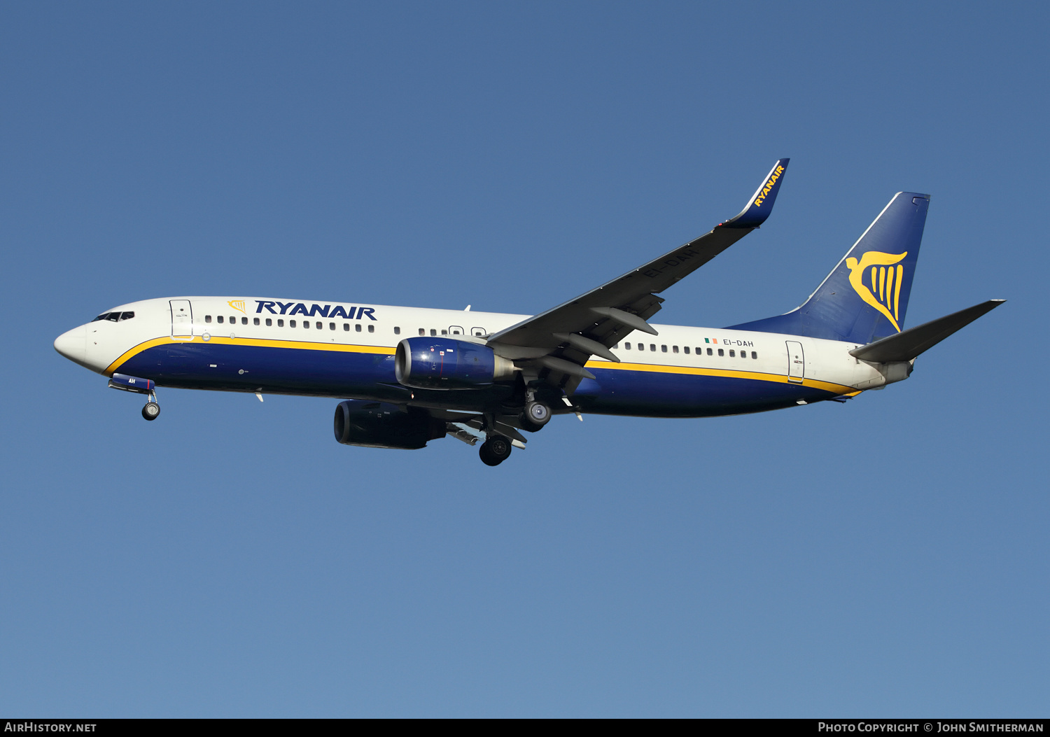 Aircraft Photo of EI-DAH | Boeing 737-8AS | Ryanair | AirHistory.net #288715