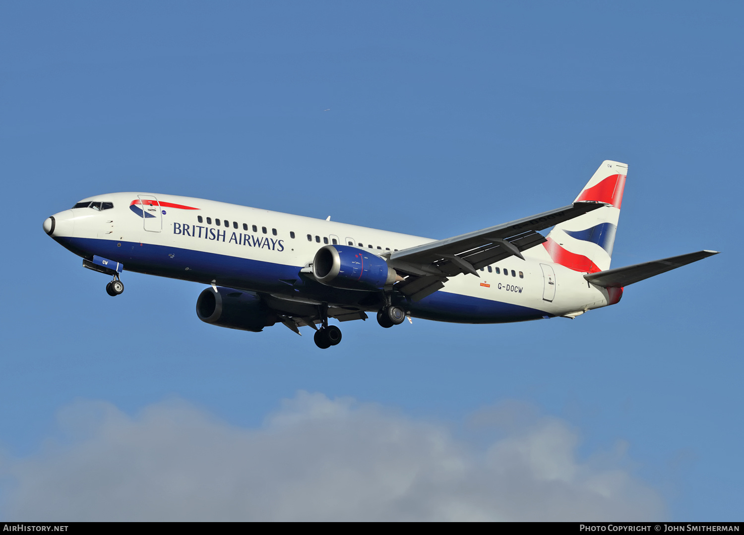 Aircraft Photo of G-DOCW | Boeing 737-436 | British Airways | AirHistory.net #288725