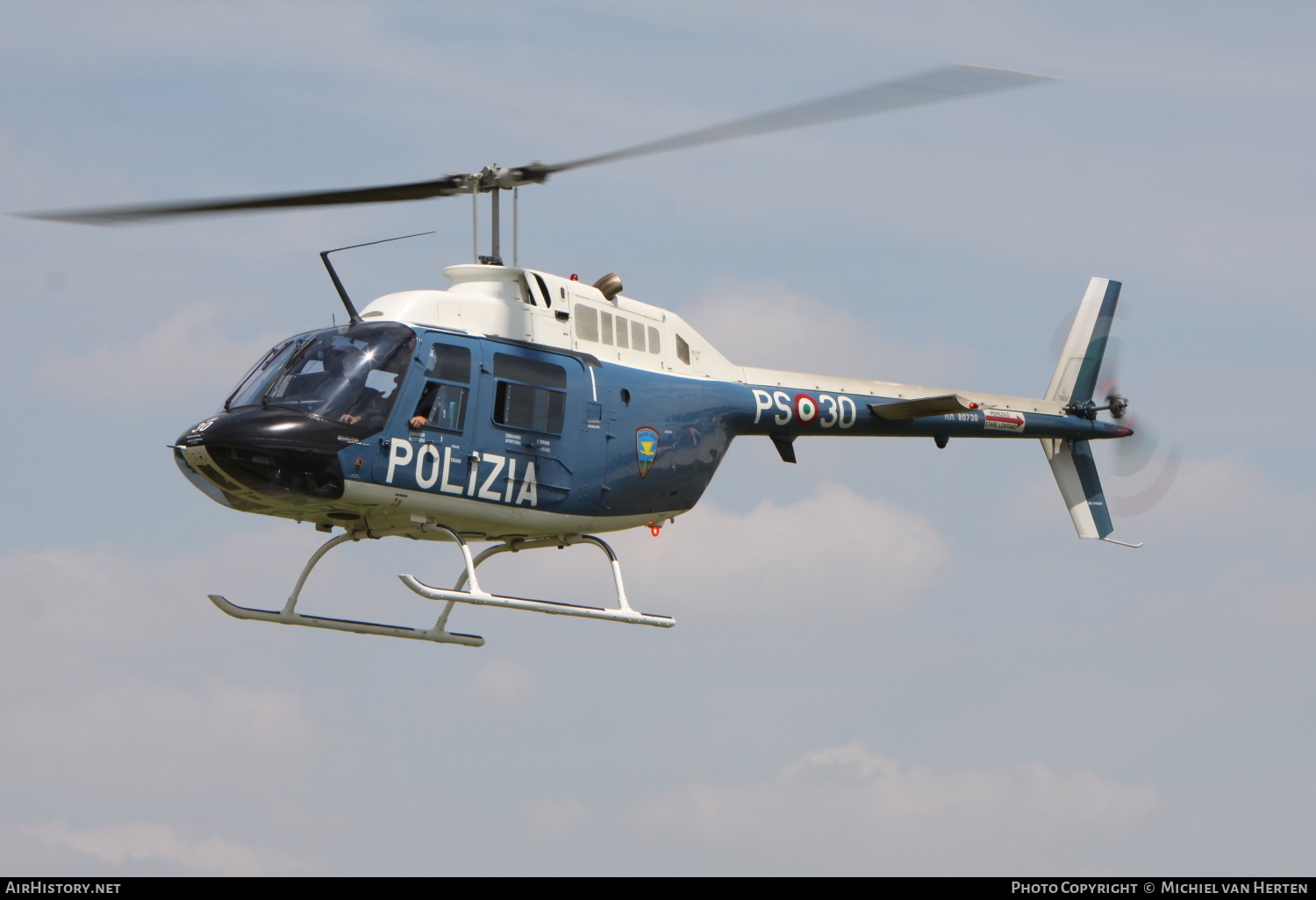 Aircraft Photo of MM80730 | Bell AB-206A-1 JetRanger | Italy - Polizia | AirHistory.net #288738