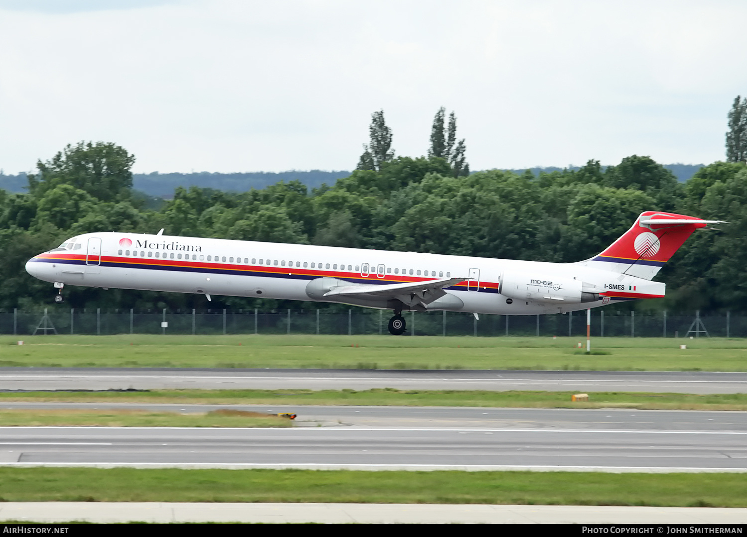 Aircraft Photo of I-SMES | McDonnell Douglas MD-82 (DC-9-82) | Meridiana | AirHistory.net #288743